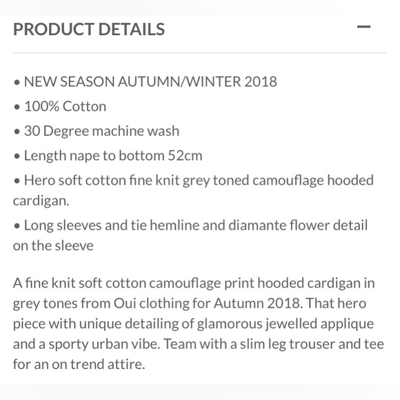 REDUCED!!Amazing “OUI” cami grey tones cardigan hoodie, open front, cord tie! - Picture 11 of 17